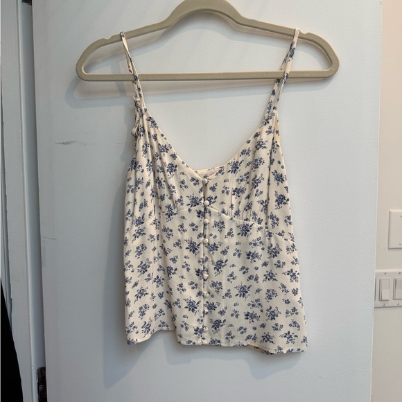 Reformation Tops - Reformation Blue and White Tank Top